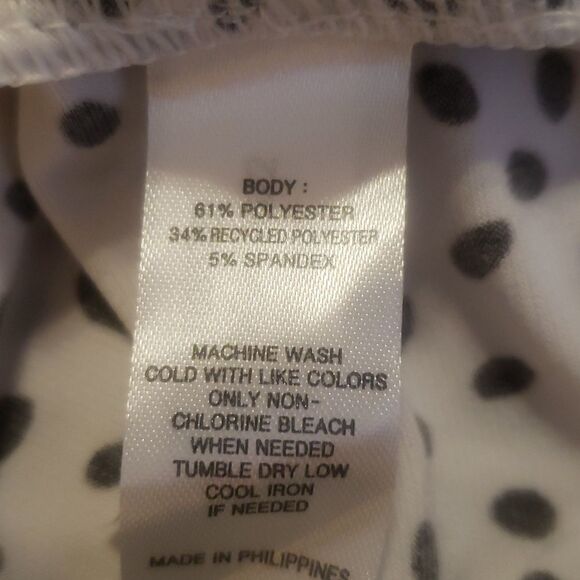 41 Hawthorn Annie SL Cowl Neck‎ Blouse Shell Polka Dot White and Black Size XS - Picture 4 of 4